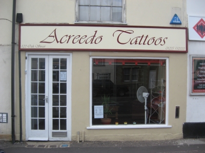  previous Tattoo Parlour - closed, and now a new tattoo place has opened 