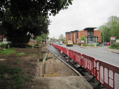 road works on Marcham Road