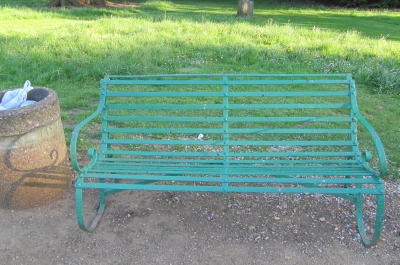 Seat at Albert Park from the Almshouses