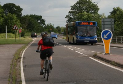 Bike and Bus at Lodge Hill