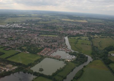 View looking at Abingdon from the South