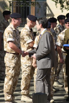 Mayor of Abingdon Presenting Medals