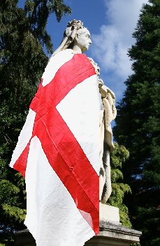 Queen Victoria with St George Flag