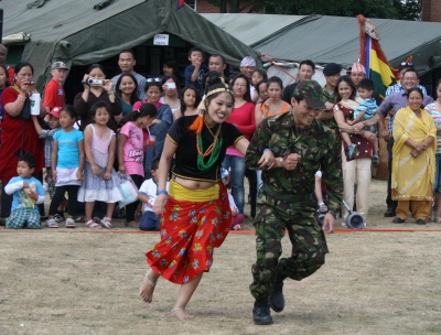 Dancing at Army Day
