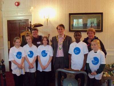 Interviewing the mayor