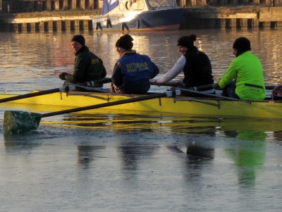 Sport on a cold and frosty morning