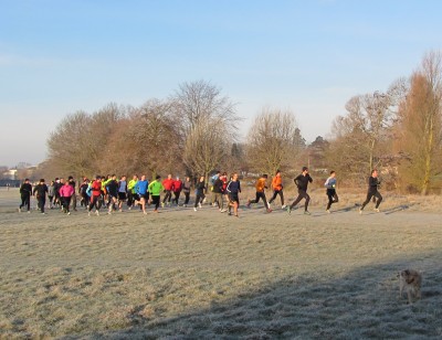 Sport on a cold and frosty morning