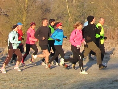 Sport on a cold and frosty morning