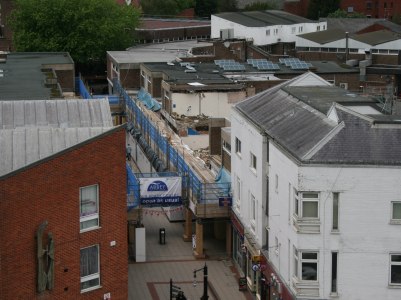 Demolition at the Abbey Shopping Centre