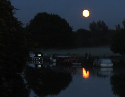 River Views with reflections of heavenly bodies