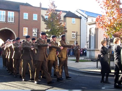 The town pays tribute