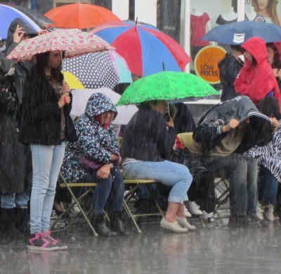 Umbrellas held Abingdon Style