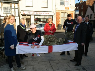 Royal Navy Medics carry stretcher