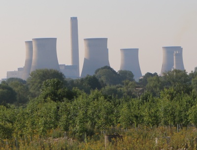 six cooling towers