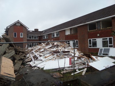 Mayott House Demolition Underway
