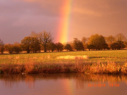 Rainbow at Sunset