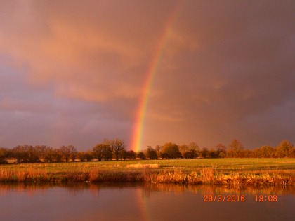 Rainbow at Sunset