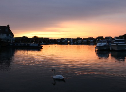 Sunset over the Marina