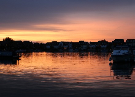 Sunset over the Marina