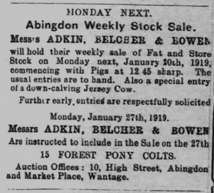 Abingdon - 100 years ago