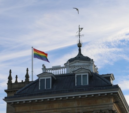 Rainbow Flag flies