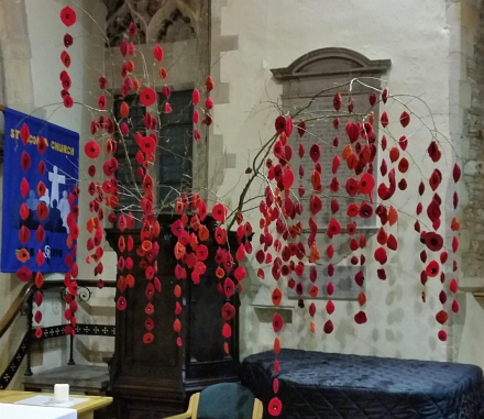 Poppy Display at St Nicolas Church, Abingdon