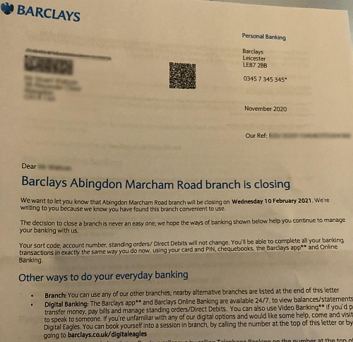 Barclays Closing - Homebase Re-opening